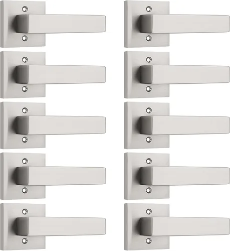 Miniatura 92 de KNOBWELL - Juego de cerradura con 1 picaporte resistente para puertas de una cara, ideal para puertas interiores reversibles, 0.93 libras