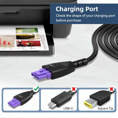 Miniatura 5 de Adaptador de CA para HP 0957-2286 compatible con Deskjet 1050 1000 2050 fuente de alimentación de impresora cargador PSU