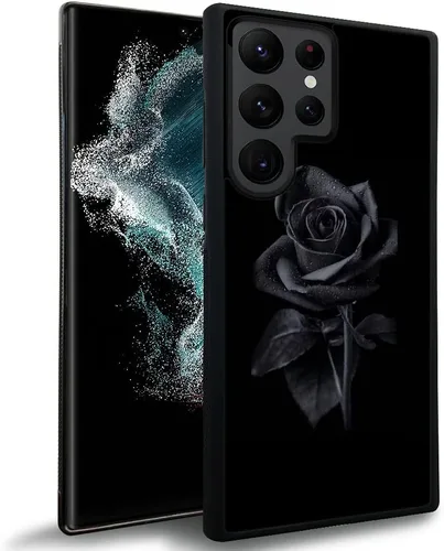 DJSOK Funda compatible con Samsung Galaxy S22 Ultra, diseño con patrón de parachoques trasero, esquinas reforzadas antiarañazos, caver de TPU suave,