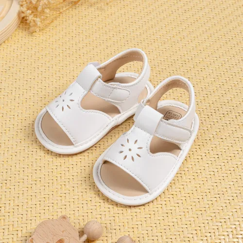 Miniatura 183 de Meckior Sandalias de verano con punta abierta y suave de piel sintética para bebés y niñas pequeñas