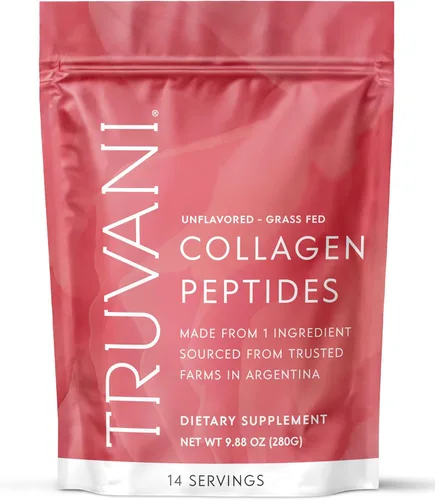 Miniatura 8 de Truvani - Péptidos hidrolizados de colágeno Sin sabor 1 porción 20g de polvo de proteína de colágeno alimentado con pasto Promueve la salud