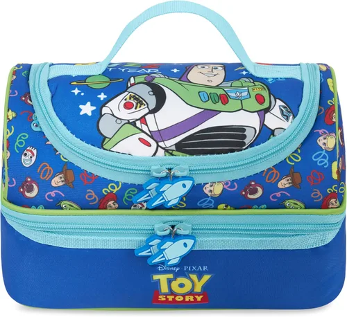 Get Trend Disney Toy Story Kids Reusable Insulated Lunch Bag, Lightweight Cooler Bag, Dual Compartment with Handle, Fits Kids Lunch Box for School,