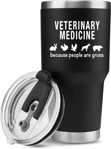 Veterinary Medicine Because People Are Gross Veterinary Gifts Vaso de acero inoxidable aislado al vacío, veterinario, veterinario, veterinario,