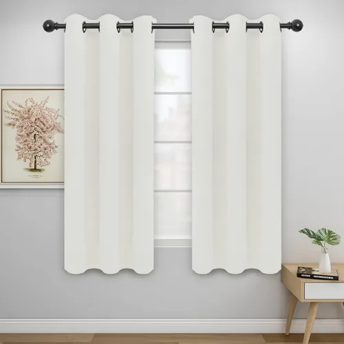 Miniatura 78 de Easy-Going - Cortinas opacas para dormitorio, aislamiento térmico sólido con ojales, cortinas de ventana para reducción de ruido, cortinas