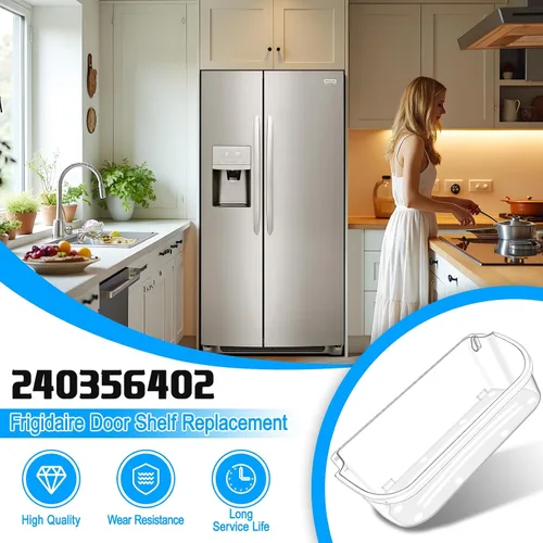 Miniatura 8 de Contenedor de puerta de refrigerador mejorado 240356402 compatible con Frigidaire, repuesto de estante de puerta, estante de puerta Frigidaire