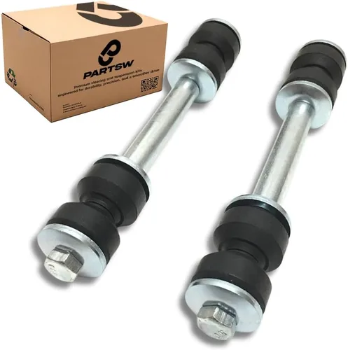 Miniatura 18 de PartsW - Kit de suspensión de 2 piezas de eslabones de extremo de barra estabilizadora delantera de alta resistencia