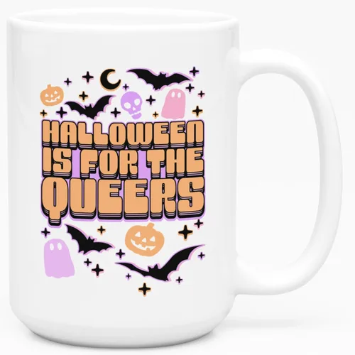 Miniatura 56 de LookHUMAN Taza de Café de Halloween – Halloween Is Meowgical Tazas, Taza de Café Espeluznante Idea de Regalos de Taza, 15 Onzas 10-Blanco