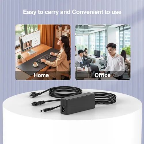 Miniatura 7 de Cable de alimentación de 90 W y 65 W compatible con HP Pavilion todo en uno de 18 pulgadas, 19 pulgadas, 20 pulgadas, 21 pulgadas, 22 pulgadas, 23