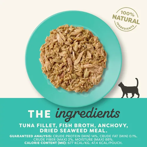 Miniatura 2 de Applaws Alimento húmedo natural para gatos en caldo, ingredientes limitados y naturales, alto en proteínas sin aditivos artificiales, filete