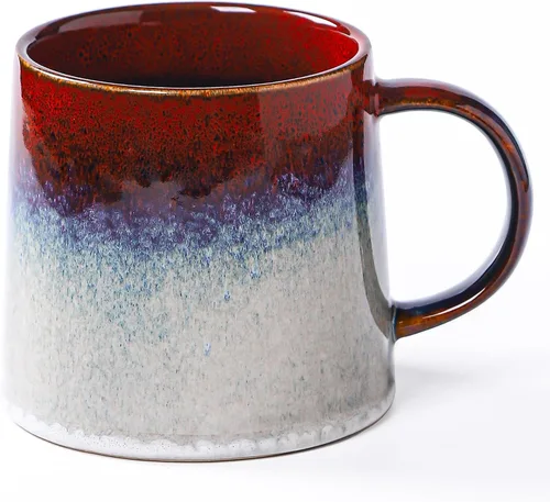 Miniatura 13 de Tazas grandes de cerámica para café, 20 onzas, vasijas de cerámica hechas a mano con asa para oficina y hogar, aptas para lavavajillas y microondas