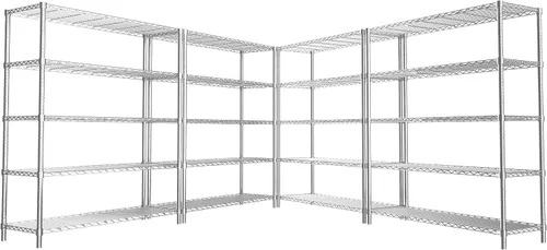 Miniatura 26 de ROOMTEC Estantería de alambre resistente de 3 niveles, 40 pulgadas de ancho x 16 pulgadas de profundidad x 40 pulgadas de alto, estante