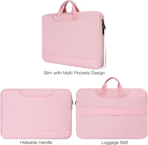 Miniatura 3 de Funda para laptop de 11.6-12.9 pulgadas, maletín de viaje TSA para mujeres con organizador para Lenovo Chromebook Flex 3 11, Macbook Air 13 A2337