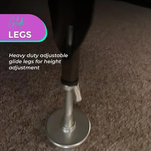 Miniatura 6 de Kings Brand Furniture Patas deslizantes ajustables para marco de cama roscado – Patas de cama para reemplazar ruedas – Reemplazo de patas de cama