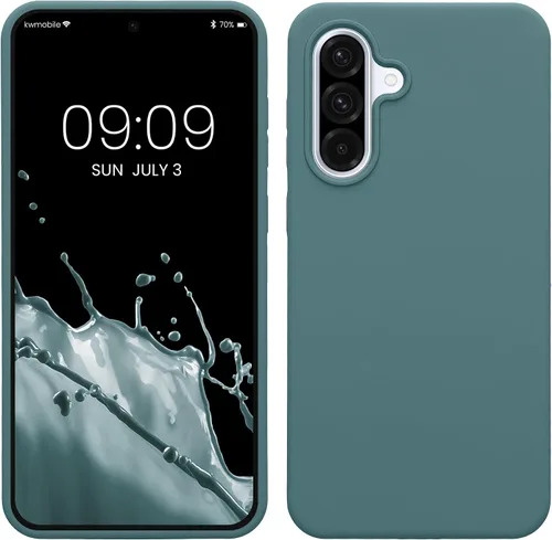 Miniatura 43 de kwmobile Funda Compatible con Samsung Galaxy A14 5G - Funda de teléfono de TPU y silicona con acabado suave - Verde Lima