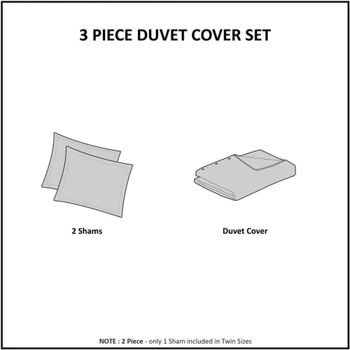 Miniatura 3 de ADovz Juego de funda de edredón de 3 piezas, matrimonial/queen, manualidades blancas con Furball para cama doble, juego de funda de edredón para 2