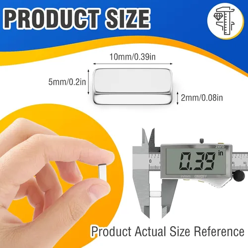 Miniatura 2 de Grtard Paquete de 100 Imanes de Neodimio Imanes de Barra Súper Fuertes, Imán de Tierras Raras Imán Rectangular Pequeño para Bricolaje, Cocina