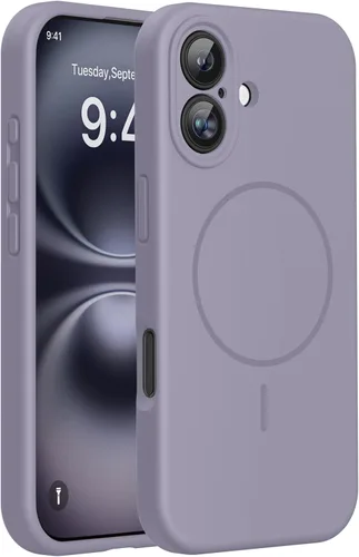 Miniatura 95 de Miracase Funda diseñada para iPhone 13, con protector de pantalla de vidrio templado, forro de microfibra suave antiarañazos, funda de goma