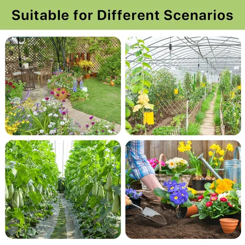 Miniatura 5 de Sistema de riego por goteo: sistema de riego de jardín mejorado 2026 con tubo de 46 pies y 1/2 pulgadas, nuevo rociador automático de conexión