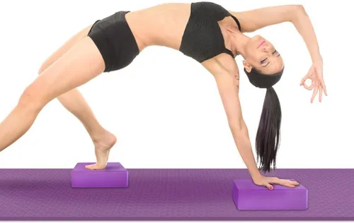 Miniatura 3 de DreamHigh Yoga Bloque de Ladrillo Espuma Deporte Salud Casa Ejercicio Gimnasio Rosado