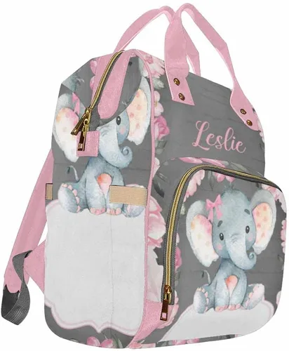 Miniatura 3 de Newcos Bolsa de pañales personalizada, bolsa de pañales para bebé, mochila de viaje casual para mamá, Multi 08, Mochilas Daypack