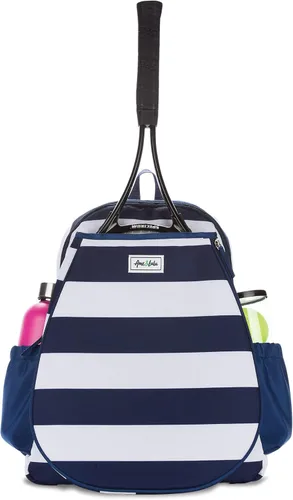 Miniatura 6 de Ame & Lulu Game On - Mochila de tenis, contiene correas acolchadas y ajustables, dos bolsillos exteriores para botellas de agua