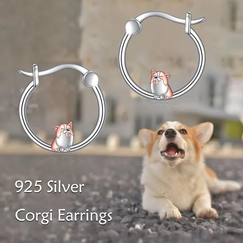 Miniatura 120 de VONALA Bonitos aretes de aro de plata de ley 925, regalos de cumpleaños para mujer