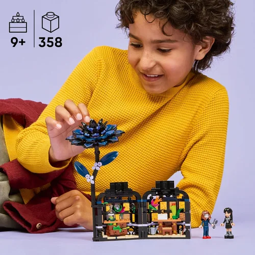 Miniatura 2 de LEGO Wednesday - Juguete de construcción de flores de dalia negra, juego de simulación para niñas y niños, a partir de 9 años, con Minidolls