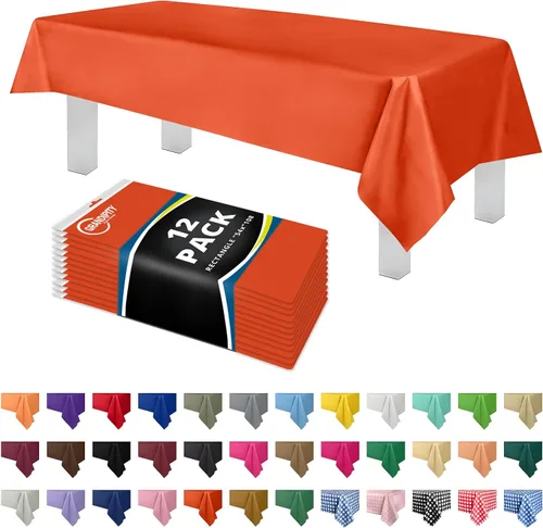 Miniatura 27 de Mantel de plástico de alta calidad - 54 in. x 108 pulgadas. Grandipity - Mantel rectangular (6 y 12 unidades), Agua (Aqua)