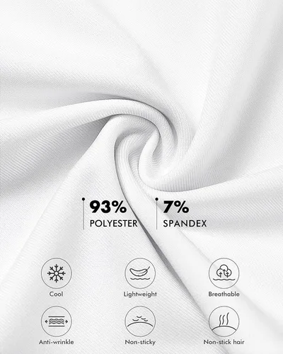 Miniatura 3 de Camisa de golf para mujer, sin cuello, cuello en V, manga corta, ligera, absorbe la humedad, secado rápido