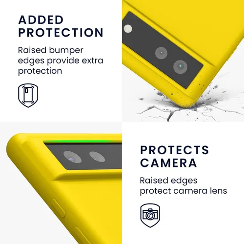 Miniatura 289 de kwmobile Funda Compatible con Google Pixel 6 Pro - Funda de teléfono de silicona TPU con acabado suave - Azul Arrecife