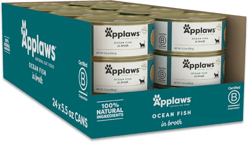 Miniatura 12 de Applaws Alimento húmedo natural para gatos en caldo, alimento húmedo enlatado de ingredientes limitados, sin aditivos, hecho con ingredientes