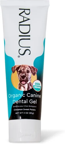 Miniatura 2 de RADIUS USDA - Pasta dental orgánica canina para mascotas, 1 unidad, 3 onzas, pasta dental no tóxica para perros, diseñada para limpiar los dientes