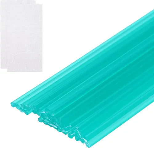Miniatura 12 de MECCANIXITY 20 varillas de soldadura de plástico, tiras de reparación de soldadura PP de 20 pulgadas con malla de refuerzo para parachoques de Rojo