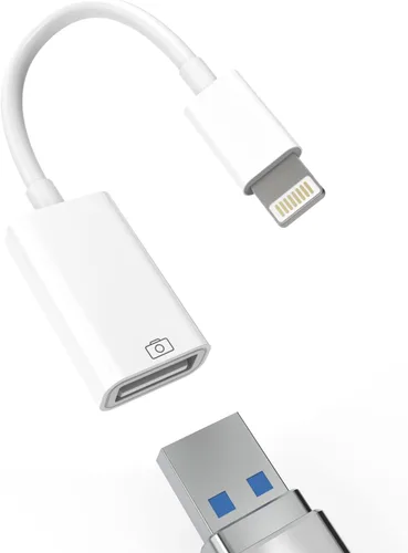 Adaptador Lightning macho a USB hembra, cable OTG de sincronización de datos compatible con iPhone 13 11 12pro Max Mini XR X XS 8 7 SE Plus para