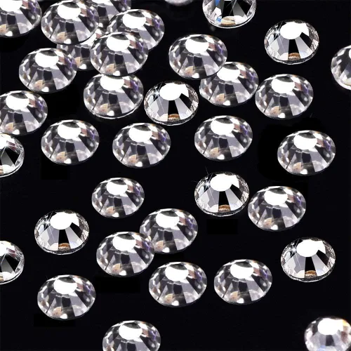 Miniatura 2 de Onwon 1440 SS20 / 4.8mm Piedras de Imitación de Cristal con Parte Trasera Plana, Brillantes, Redondas, Purpurina, Diamantes Sintéticos Transparentes