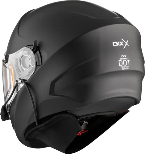 Miniatura 3 de CKX Casco integral Contact con doble escudo eléctrico sólido