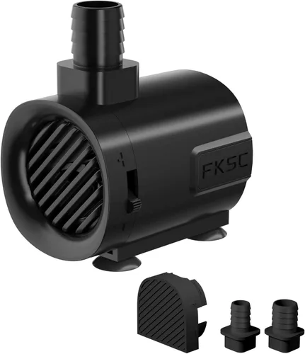 Miniatura 2 de Bomba de agua sumergible de 50 GPH - Bomba de fuente para acuario y pecera Mini, control de flujo ajustable, entrada lateral/inferior de doble Negro
