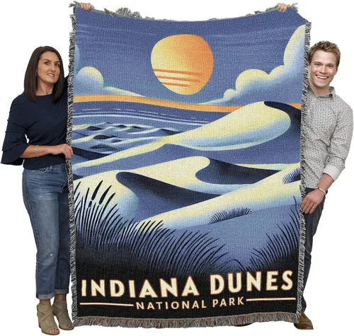 Miniatura 24 de Pure Country Weavers Manta del Parque Nacional Acadia, manta de tapiz de algodón para regalo, fabricada en los Estados Unidos, 72 x 54 pulgadas