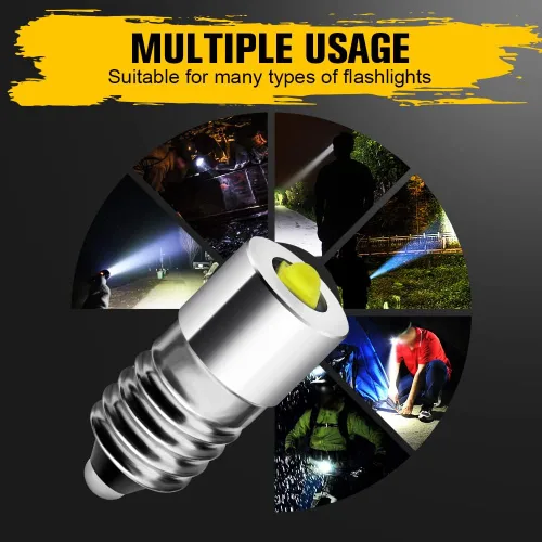 Miniatura 6 de Bombilla LED E10 actualizada, 3 W AC/DC 6-30 V, kit de conversión de bombilla LED para linterna, linterna de bicicleta, luz de trabajo, bombillas