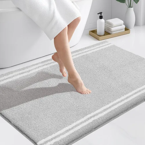 Miniatura 24 de PURRUGS Alfombra de baño antideslizante, lavable a máquina, 20 x 24 pulgadas, en forma de U, súper absorbente y de secado rápido, tapete de baño