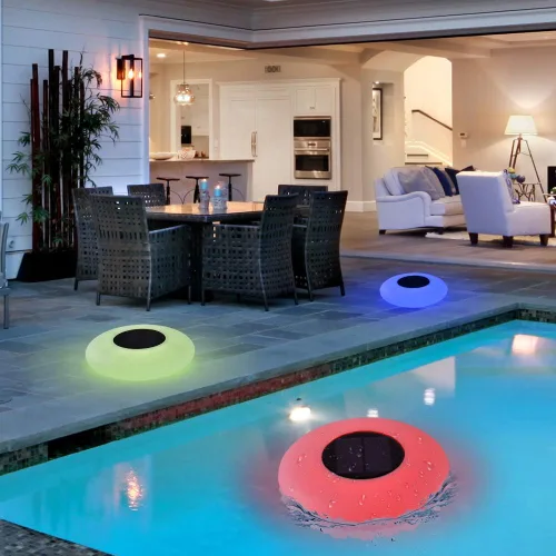 Miniatura 5 de Blibly Luces de piscina Solar Flotante Luz con Multicolor LED Impermeable Jardín al aire libre Luces 1pc
