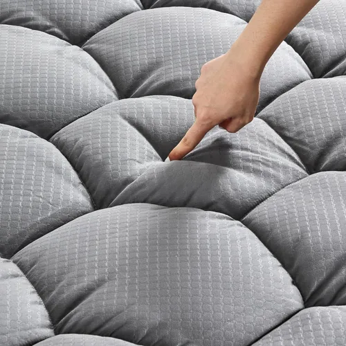 Miniatura 8 de Sonive Protector de colchón impermeable, protector de colchón individual con bolsillo profundo de hasta 21 pulgadas, acolchado impermeable, ultra
