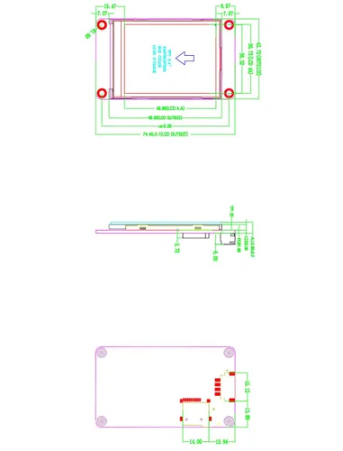 Miniatura 7 de Inglés Nextion Mejorado 2.4 '' HMI USART UART Serial TFT Touch Display Module Panel de pantalla (NX3224K024)