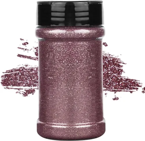 Miniatura 33 de TORC Purpurina fina roja de 1 libra y 16 onzas de purpurina en polvo para vasos, resina para manualidades, slime, cosméticos, pintura de uñas, Rojo