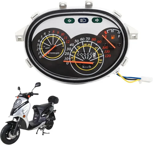 Miniatura 2 de Minho Velocímetro de motocicleta para Roketa 50cc-150cc-1093 para montaje de calibre Jonway GY6 4 tiempos scooter chino ciclomotor ROKETA tanque JCL