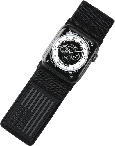 Tefeca Serie Fortitude USA Band Ultra Ancho Compatible con Apple Watch Ultra 2/Ultra 49mm, Serie 10 46mm, Serie 9/8/7 45mm, SE2/SE/6/5/4 44mm