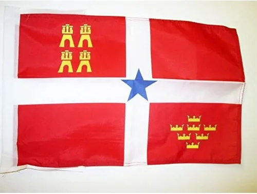 Miniatura 965 de Bandera de México AZ FLAG, 45.7 x 30.5 cm, con cordones - Pequeñas banderas mexicanas de 30 x 45 cm - Bandera de 45.7 x 30.5 cm