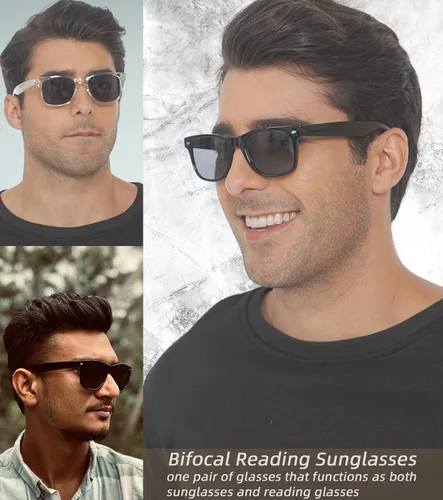 Miniatura 2 de Paquete de 4 lentes de sol de lectura bifocales de alta calidad para hombres y mujeres, clásicos, para exteriores, UV400, unisex, a la moda