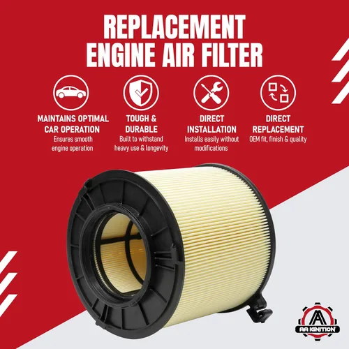 Miniatura 2 de Filtro de aire de repuesto para motor AA Ignition – Compatible con vehículos Audi – 2017-2023 A4, A4 Quattro, A4 allroad, A5 Quattro, A5 Sportback