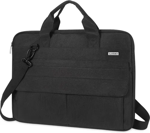 Miniatura 9 de LANDICI - Funda para portátil de 13/14 pulgadas con correa para el hombro, funda delgada impermeable para computadora compatible con MacBook Air